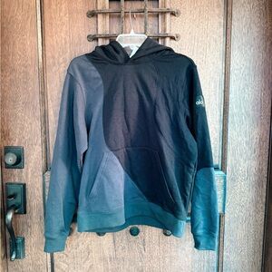 Alo Black Pullover Hoodie with Kangaroo Pocket Size XXS